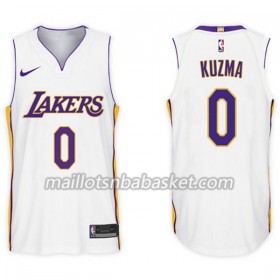 Maillot Homme Los Angeles Lakers Kyle Kuzma 0 Nike 2017-18 Blanc Swingman